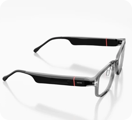 Умные очки solos AirGo™ 3 Argon 7-2 ABL | Shiny Clear Gray | Blue Blocker